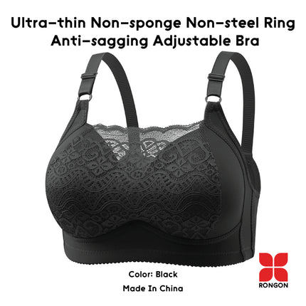 Ultra-thin Non-sponge Non-steel Ring Anti-Sagging Adjustable Bra