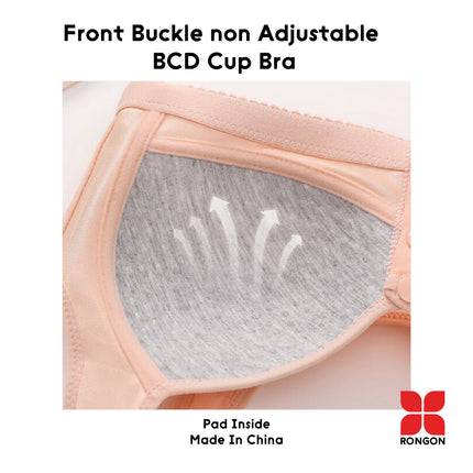 Front Buckle non Adjustable  BCD Cup Bra