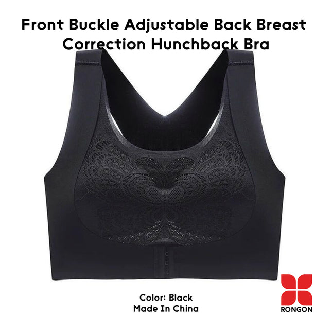 Front Buckle Adjustable Back Breast Correction Hunchback Bra