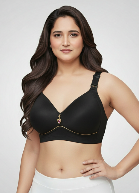 Glossy four breasted bra