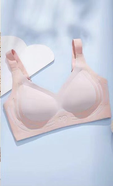 Soft support adjustable small chest anti-sagging running fixed cup Bra